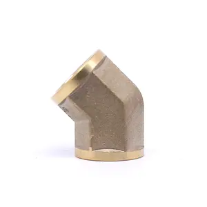Female Fitting Brass Fitting 45 Degree Elbow Female Thread All Copper Transition Joint Copper And Brass Fittings