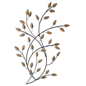 Pétalos de flores de colores metálicos sostenibles y decoración de arte de pared de hojas para dormitorio o baño decoración interior del hogar - Product Image 6