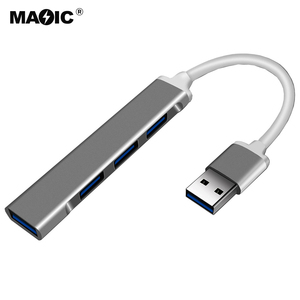 Thiết Kế Logo Tùy Chỉnh Hợp Kim Nhôm Siêu Mỏng 4 Cổng USB 3.0 Hub Cho Ổ USB Flash Máy Tính Xách Tay Và Máy Tính Để Bàn - Product Image 3