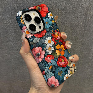 Custodia floreale per <span class=keywords><strong>iPhone</strong></span> 16 Pro stampa <span class=keywords><strong>Cover</strong></span> rigida per <span class=keywords><strong>iPhone</strong></span> 16 Plus 15 14 13 <span class=keywords><strong>12</strong></span> LM127 - Product Image 1