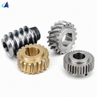 Ensemble d'engrenages à vis sans fin et d'arbres à vis sans fin sur mesure, non standard, ISO9001, usiné avec précision par CNC, bronze 45 # Joint de robot d'automatisation à vis sans fin en acier
