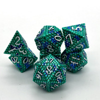 Offre Spéciale dés en métal polyèdre 7 pièces, jeux de dés à utiliser pour le jeu de rôle de Table