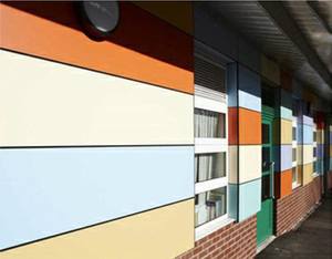 6mm 8mm 10mm Interior Exterior Vental Fachada Revestimiento de paredes Antibacteriano HPL Tablero laminado compacto Panel de resina fenólica - Product Image 2