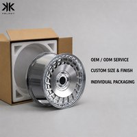 Nouvelles jantes en aluminium 6061 T6 chromées, style turbofan monobloc forgé, 19-22 pouces, 5x114.3, 25 mm ET