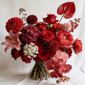 Flores Artificiales de Seda <span class=keywords><strong>Serie</strong></span> Roja, Hechas a Mano, Personalizables con Imagen, Materiales Florales para Ramos, Decoración de Bodas y Hogar, Día de San Valentín - Product Image 2