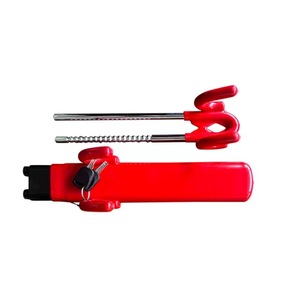 Sarı Çelik U-şekilli Araba Direksiyon Kilidi Araba Güvenliği 3 Anahtar Kamyonlar, SUV'ler, Vanlar, RV'ler için Emniyet Kemeri Kilidi İçerir - Product Image 4