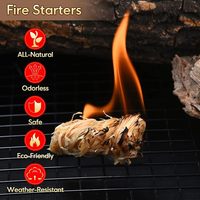 Allume-feu écologique, imperméable, portable, à combustion rapide, en laine de bois et sciure, pour barbecue et camping