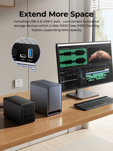 Nhà & văn phòng sử dụng NAS lưu trữ nhà mạng đám mây riêng cá nhân Lan chia sẻ đĩa cứng hộp NAS Bo mạch chủ - Product Image 5