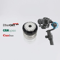 Moteur articulé harmonique EtherCAT+CAN pour robot, conception creuse de grande taille, servomoteur panoramique et inclinable