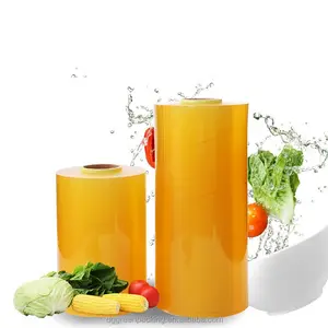 OEM Super clear wrap film pvc laminazione stretch cling shrink roll film in pvc per produttore alimentare