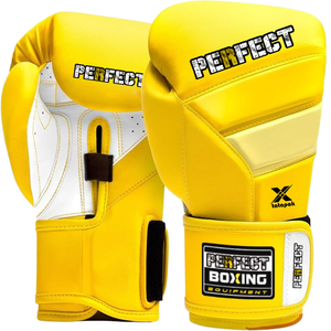 ถุงมือมวยหนังมืออาชีพพร้อมตะขอปรับได้และห่วงปิดความชื้น wicking ข้อมือสนับสนุนสำหรับผู้ใหญ่ - Product Image 1