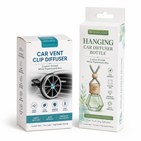 Boîte d'emballage en carton FBB 350 g/m² pour clip de ventilation de voiture et flacon diffuseur de voiture suspendu