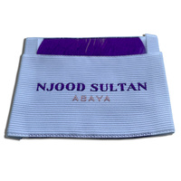 Étiquettes tissées rectangulaires personnalisées écologiques en satin, impression numérique, bords découpés au laser, pour col, taille, manches et étiquettes de lavage
