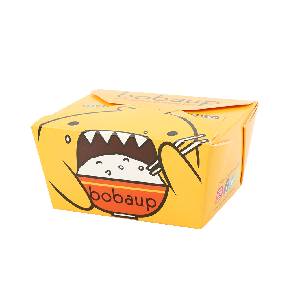 Custom Logo White Card Board Disposable Eco Biodegradable Kraft Lunch Takeout Box Paper Take Away Food Packaging Sushi Togo Box