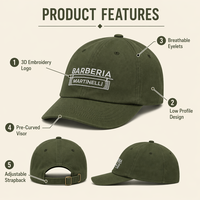 Gorra de Béisbol Curva de 5/6 Paneles con Gráfico Bordado Personalizado, Estilo Urbano, Cierre a Presión, Transpirable e Impermeable
