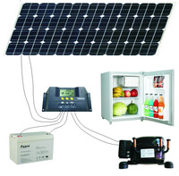 Réfrigérateur solaire 12V DC 50L, mini-bar, refroidisseur portable, compresseur, congélateur pour utilisation hors réseau, marché nigérian