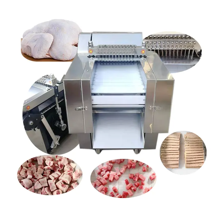Máquina cortadora de carne de pollo de cubo de alta venta popular máquina cortadora de cubo de carne pequeña