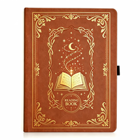 Journal A5 en PU à couverture rigide, style rétro, avec feuille d'or, carnet personnalisé, cadeau
