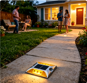 Vente en gros usine : Marques de passage solaires étanches de haute qualité, yeux de chat réflecteurs pour routes, autoroutes, allées et jardins - Product Image 2
