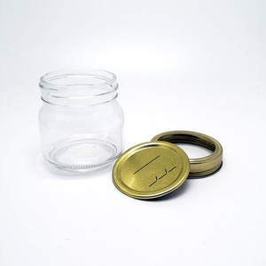 Bocaux mason en verre avec couvercles pour la fabrication <span class=keywords><strong>de</strong></span> bougies, 8 oz/250 ml - Product Image 4