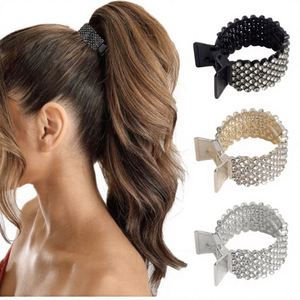 En gros Accessoires de cheveux en métal pour femmes et filles, style mignon, avec chaîne de petites perles pour franges, motifs lapin, étoile, nœud, pince à cheveux, pince à griffes et mini fleur - Product Image 3