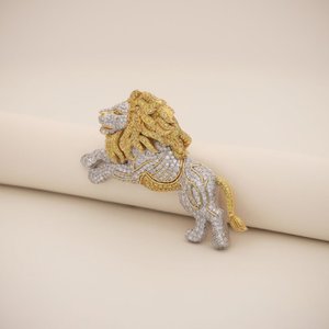 Broche de luxe en diamant, argent sterling 925, bijou raffiné et élégant, épingle de mode pour mariage, fête, usage quotidien, cadeau pour femme - Product Image 1