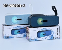 Haut-parleur Bluetooth portable RGB 8W avec support de téléphone, sans fil, pour extérieur, prend en charge BT, TF, USB, radio FM, TWS, charge Type-C