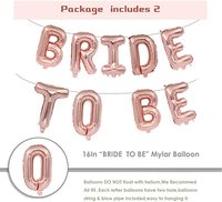 Kit d'arche de ballons Bride to Be pour décorations de fête de mariage