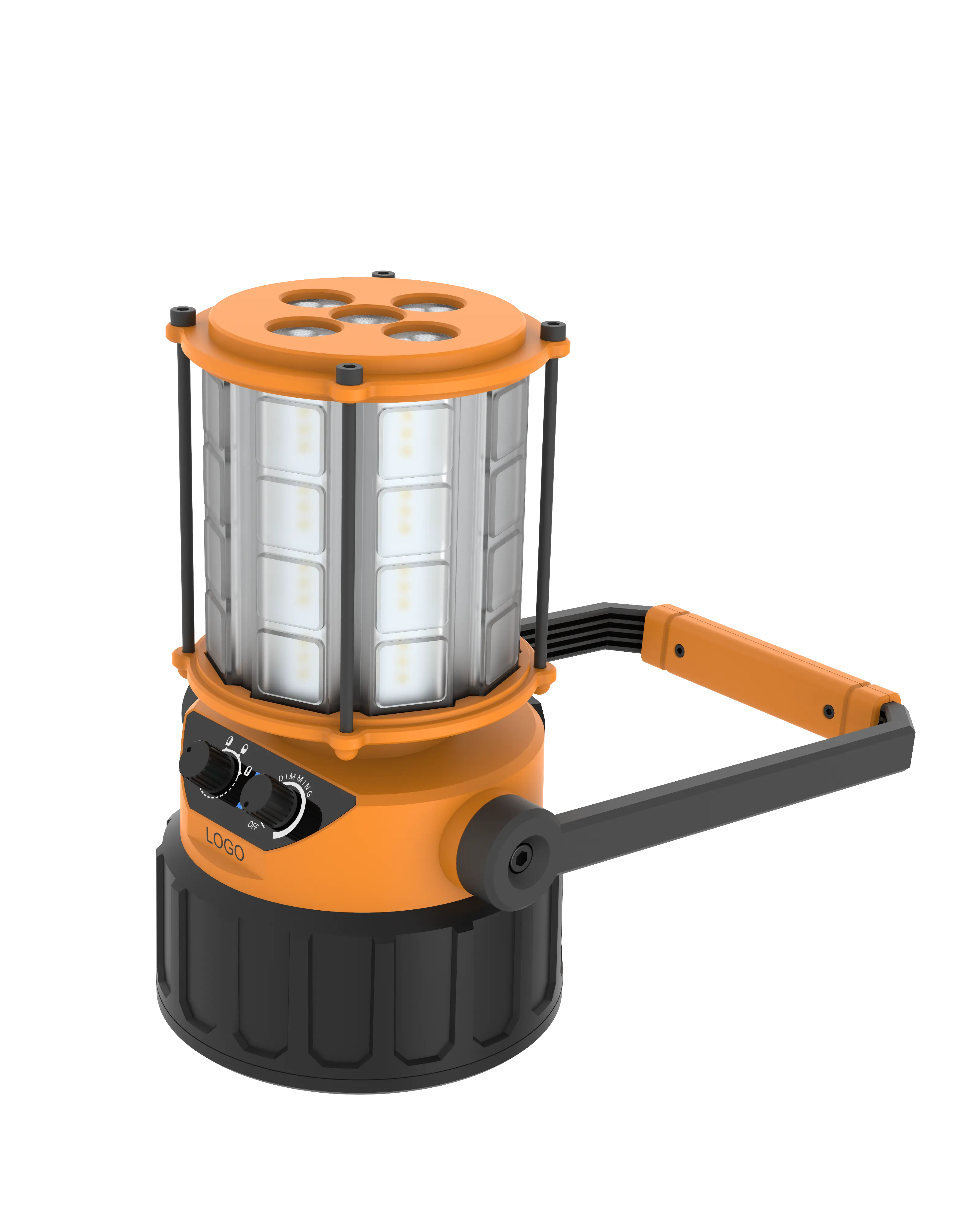Foco led portátil para acampada, lámpara de advertencia recargable con batería integrada de 18650, 48w, venta al por mayor de fábrica