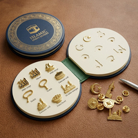 Épingles en émail personnalisées, produits islamiques, coffret cadeau Ramadan Eid, lots multi-paquets, badges en métal 3D, objets de collection, directement de l'usine