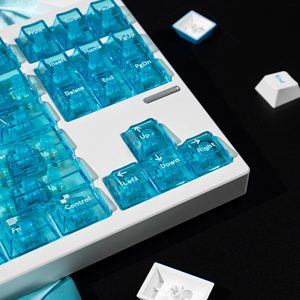 Mintcaps 208 Keys เชอร์รี่โปรไฟล์ PBT สีย้อมโปร่งใสพีซีแป้นพิมพ์กล - Product Image 5