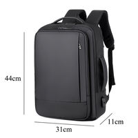 Sac à dos de voyage pour homme au design populaire, sac à dos pour ordinateur portable, imperméable avec charge USB, sac à dos pour ordinateur portable pour homme