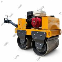 Compacteur vibrant à double tambour XG50 Honda GX270 6,7 kW, certifié CE ISO, pour le compactage de l'asphalte et du sol