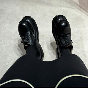 Новая стильная обувь с индивидуальным логотипом, 2025 модные двухногие Туфли-Дерби и обувь на толстой подошве, Уникальные слипоны на низком каблуке для женщин - Product Image 6