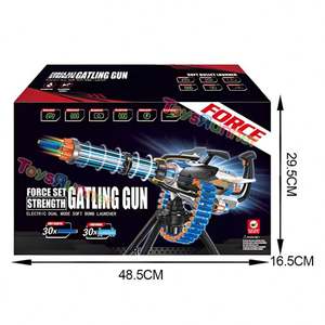 Jouet anti-stress Gatling Gun avec balles souples, modèle réaliste pour adultes - Product Image 5