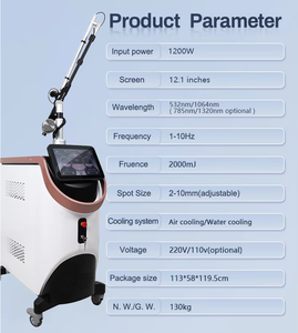 Machine laser picoseconde verticale professionnelle 2026 1064 532 785 1320nm pour l'élimination des tatouages, l'élimination des pigments et le raffermissement de la peau - Product Image 1