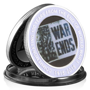 Bộ sưu tập tiền xu lưu niệm mạ bạc Vàng kỷ niệm năm 100 từ khi kết thúc chiến tranh Thế Giới I sưu tập - Product Image 5