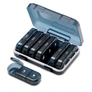Organisateur de pilules portable haut de gamme en plastique, 7 jours, 21 compartiments, boîtes à pilules hebdomadaires - Product Image 4