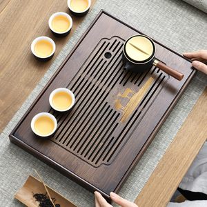 Bamboo <b>Tea</b> <b>Tray</b> Small Chinese Style Dry Brewing Drainage <b>Tea</b> Saucer For Afternoon <b>Tea</b> - Product Image 1