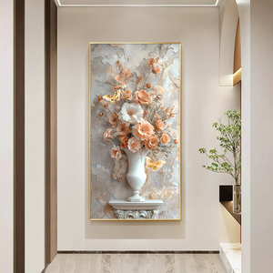 Affiches de fleurs de luxe modernes, design imprimé numérique, peintures murales encadrées en porcelaine cristalline pour la décoration intérieure de la maison et des hôtels - Product Image 5