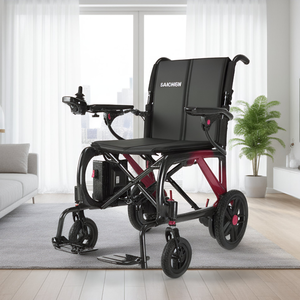 Nouveauté 2026 : Chariot de soins 4-en-1 de 12,4 kg <span class=keywords><strong>pour</strong></span> personnes âgées et handicapées, rotation à 360° °   Fauteuil roulant électrique à commande arrière en carbone avec frein électromagnétique - Product Image 1