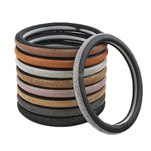 Cubierta <span class=keywords><strong>de</strong></span> volante automático <span class=keywords><strong>para</strong></span> <span class=keywords><strong>mujer</strong></span> <span class=keywords><strong>de</strong></span> 38cm con diamantes <span class=keywords><strong>de</strong></span> imitación decoración Interior <span class=keywords><strong>de</strong></span> coche hecha <span class=keywords><strong>de</strong></span> goma - Product Image 3