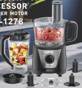<span class=keywords><strong>Robot</strong></span> <span class=keywords><strong>culinaire</strong></span> Hoffmans HM-1278 220V, moteur en cuivre 1000W, 8 en 1, mixeur de cuisine, bol sans BPA, hachoir à viande, trancheuse à légumes - Product Image 6