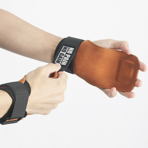 Cowhide Gym Grips <strong>Gloves</strong> Weightlifting Fitness <strong>Pull</strong> <strong>up</strong> Workout Equipment Anti-Slip Wear-Resistance Palm Protection - Product Image 3