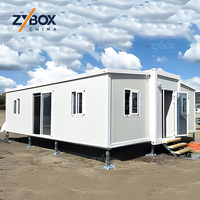 Rumah Kontainer Ekspansi Bebas Karat dari Pabrik Sumber, Rumah Modular Prefab untuk Kanada, Afrika, Timur Tengah, Unit Terjangkau
