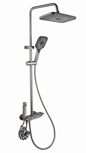 Moderno di lusso pioggia Piano doccia Set bagno <span class=keywords><strong>e</strong></span> doccia valvola rubinetti acqua calda <span class=keywords><strong>e</strong></span> fredda valvola miscelatore in ottone rubinetto doccia - Product Image 5