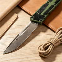 Couteau de chasse pliable portable en acier D2 avec manche en alliage d'aluminium T6, outil de poche EDC pour la survie en plein air