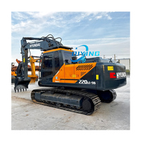 Excavadora Usada de la Mejor Calidad, Hyundai 220 de 22 Toneladas, Excavadora de Cadenas de Segunda Mano en Venta