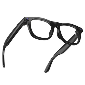 Lunettes Intelligentes IA avec Caméra 13 Mégapixels, Contrôle Tactile, Batterie 300 mAh, Chargement Magnétique, Monture Métallique, Étanchéité IPX5, Activation Vocale - Product Image 1