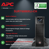 UPS en Línea Monofásico APC SURT6000XLI-CH de 6 kVA y 6 kW con Batería Integrada, Respaldo de Energía Estable para Servidores y Equipos de Red